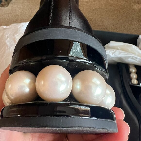 NICHOLAS KIRKWOOD CASATI EMBELLISHED LEATHER ANKLE BOOTS - Picture 12 of 15